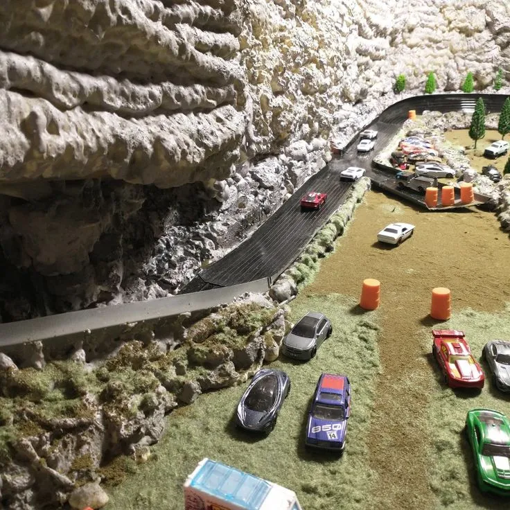 47117 custom diecast racing track 3